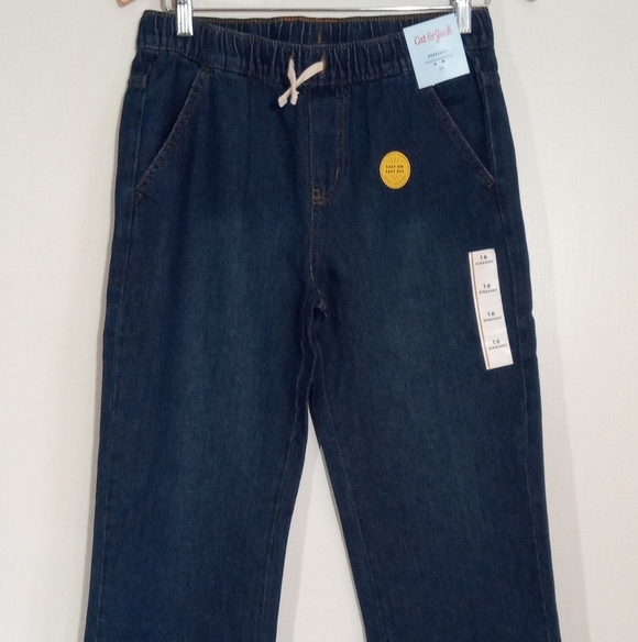 Cat & Jack long sleeve top with pull on denim pants Set Boys size 14/16 - Picture 5 of 10